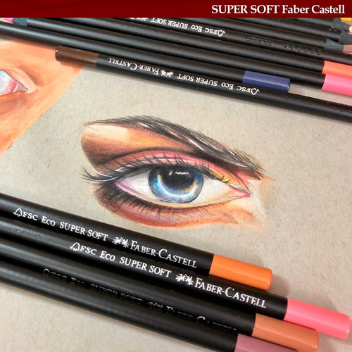 Imagen 4 de 4 de Lapices De Colores Faber Castell Supersoft Por 50 Colores