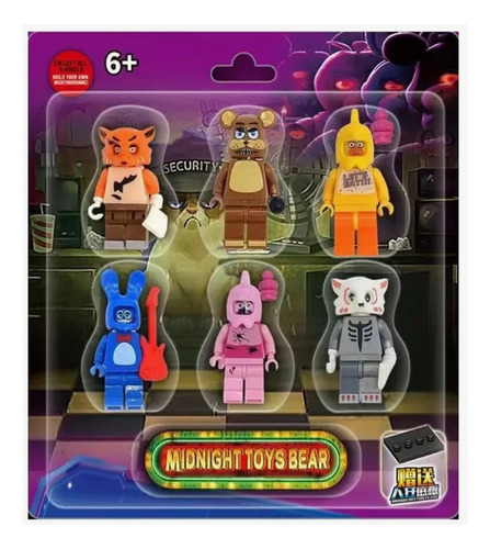 Set Minifiguras Five Nights At Freddys Bloques Construcción