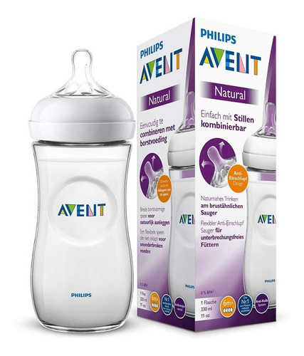 Mamadera Avent Philips 330ml Flujo Rápido S/bpa Natural Nnet