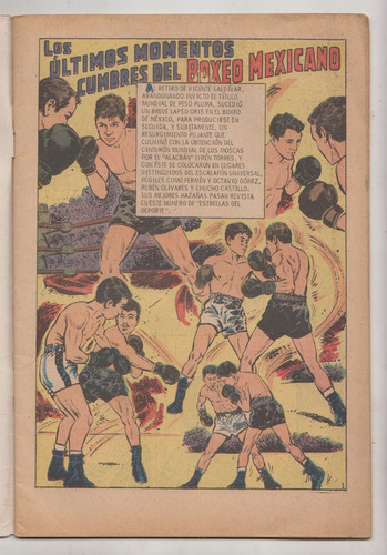 1969 Historieta Novaro Estrellas Del Deporte 63 Boxeo Mexico (Usado)
