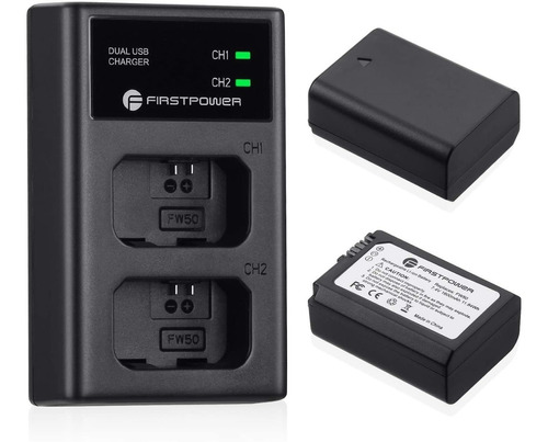 Kit De Baterias Sony Np-fw50 2 Baterias + Cargador 1600 Mah