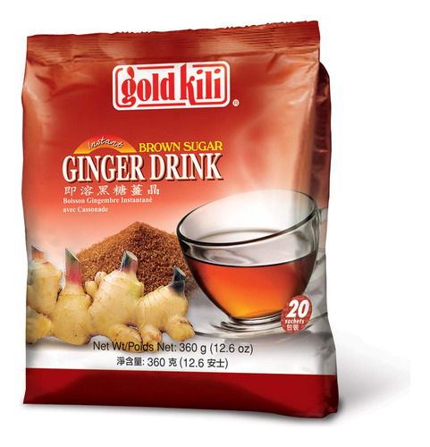Gold Kili Bebida De Jengibre Con Azúcar Morena - 40 Sobres E