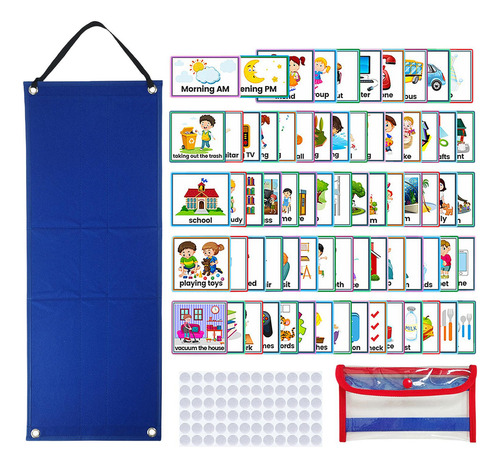 Calendario Visual Para Niños, 70 Piezas, Tarjetas De
