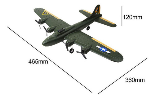 Para Avión De Control Remoto Niños Niños Ejercito Verde /
