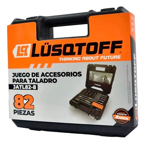Imagen 5 de 10 de Maletin Taladro Electrico Lusqtoff + Set Mechas Puntas