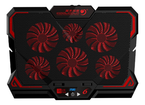 Enfriador Portátil Coolcold Gaming Con Pantalla Led De Seis