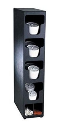 Encimera Vertical Negro Tapa Y Paja Organizador 1