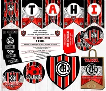 Comprar Kit Imprimible Candy Chacarita Juniors Fútbol 100% Editable