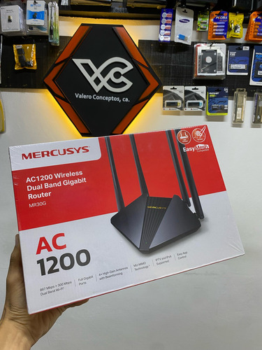 Router Wifi Mercusys Mr30g Ac1200 Dual Fibra Óptica Gigabit