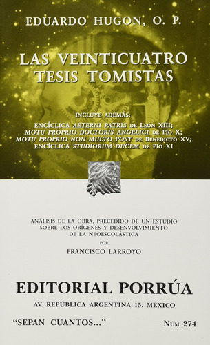 Las Veinticuatro Tesis Tomistas (portada Puede Variar)