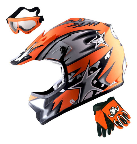 1storm Casco De Motocross Juvenil Bmx Mx Atv Dirt Bike Casco