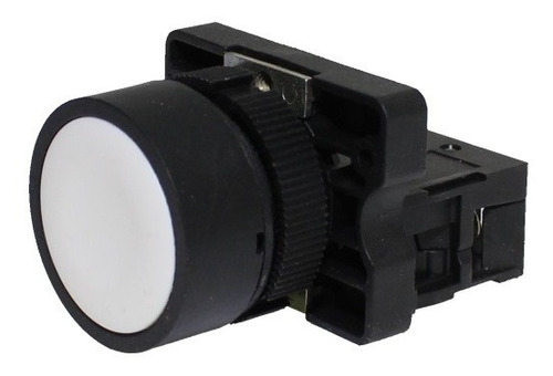 Botão Comando 22mm Faceado Branco 1na P20afr Metaltex (i)