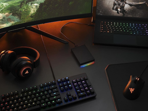 Disco Duro Externo Seagate Firecuda Gaming 5tb Rgb Negro