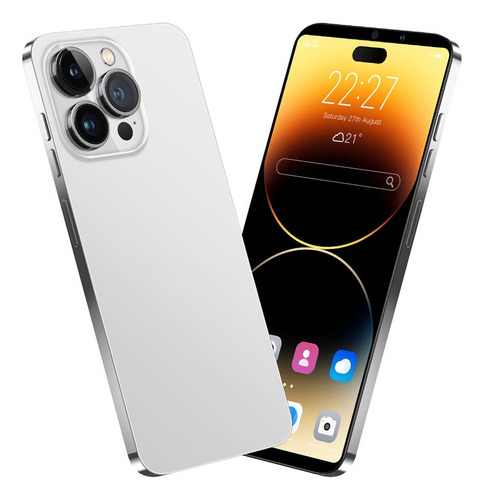X Smartphone Android Barato I14promax 6.7 8gb+256gb Blanco I