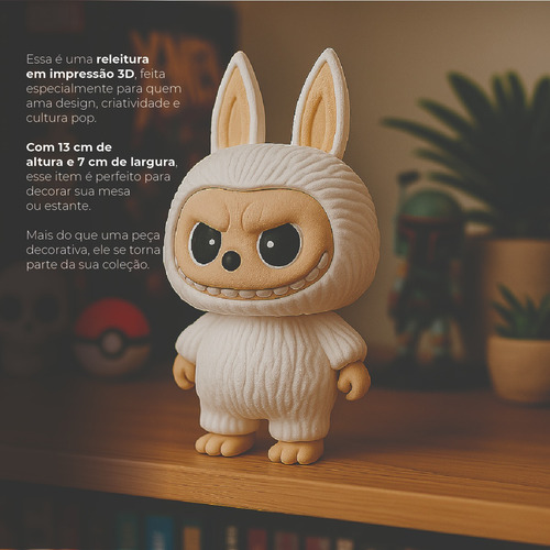 Boneco Colecionável Labubu Funko Pop Premium Enfeite Geek