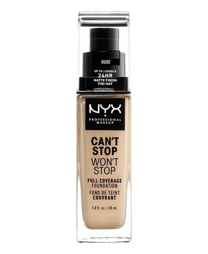 Nyx Base De Maquillaje Can't Stop Won't Stop 24hrs - Nude