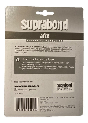 Imagen 6 de 7 de Abrojo Autoadhesivo Suprabond Tipo Velcro® - 2 Metros