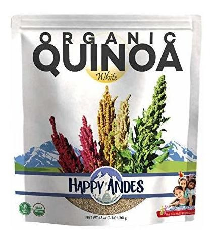 Feliz Andes Orgánicos Blancos Quinua 3 Libras - No Gluten, W