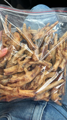 100 Pz De Patitas De Pollo Deshidratas Para Mascota