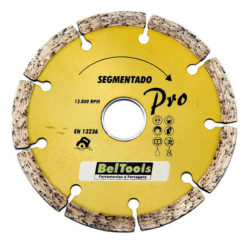 Disco De Corte Diamantado Segmentado 180x20 Beltools