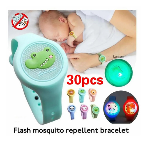 Reloj Repelente De Mosquitos Para Niños 30pcs
