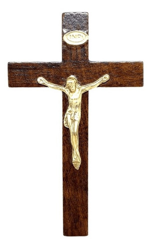 Crucifixo De Mão Ou Porta Madeira 7,5 Cm