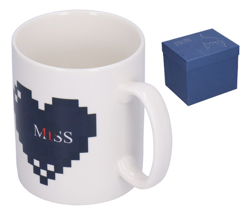 Taza De Cerámica Con Estampado De Amor Creativo Que Cambia D