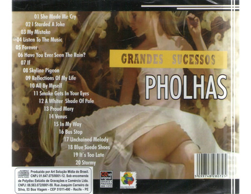 Cd Pholhas Grandes Sucessos - Lacrado Normal