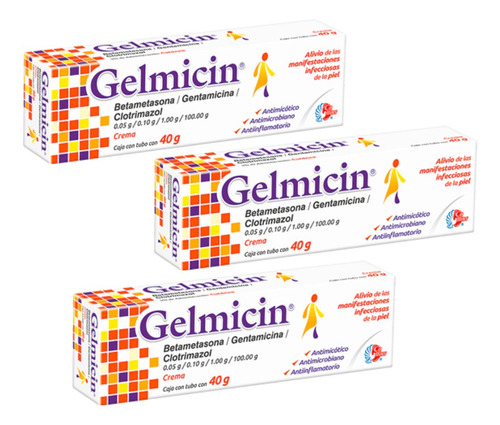 Gelmicin Crema 40 Gr Pack C/4 Pzs