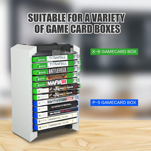Ps5 Game Holder, Ps5 Video Game Organizer, Storage Tower ...