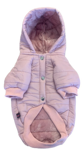 Parka Soft Palo De Rosa Para Perro Talla S