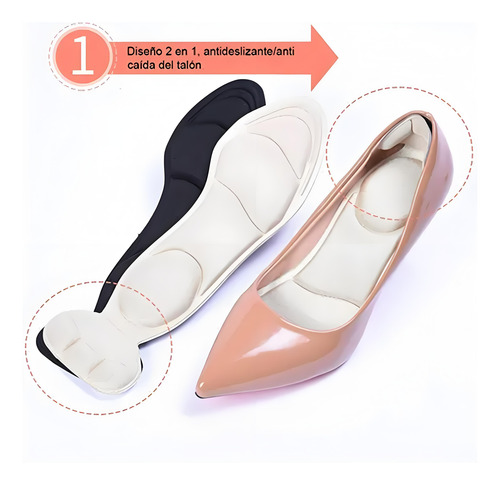 3 Pares Plantillas Memory Foam Antifatiga Absorbe El Sudor 3 Pares Beige