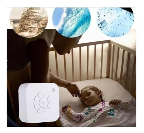 Imagem 4 de 10 de Aparelho Ruido Branco Sono Relaxamento Bebê 9 Sons Calmante