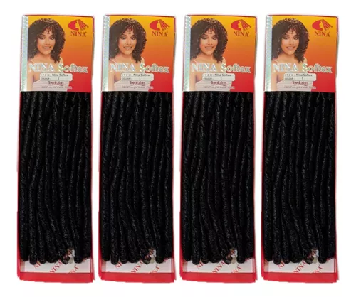 4x Nina Softex Cacheado Crochet Braid Original + Agulha