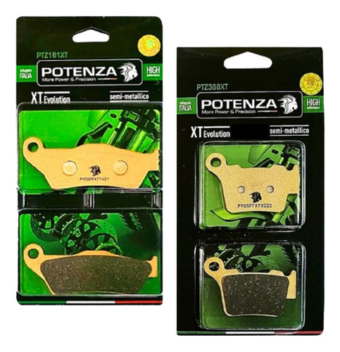 Kit Pastilhas Freio Potenza Sherco Dianteira + Trase 181 368