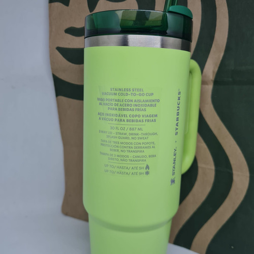 Termo Starbucks Stanley Verde Verde Lima