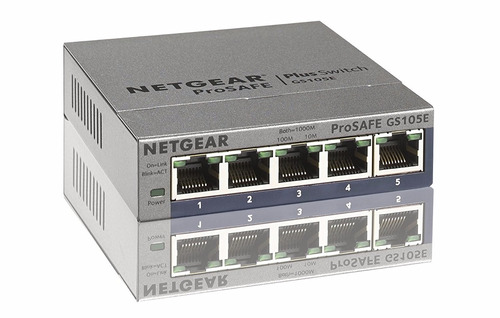 Netgear Gs105ev2 5 Port Web Gigabit Ethernet Network Switch