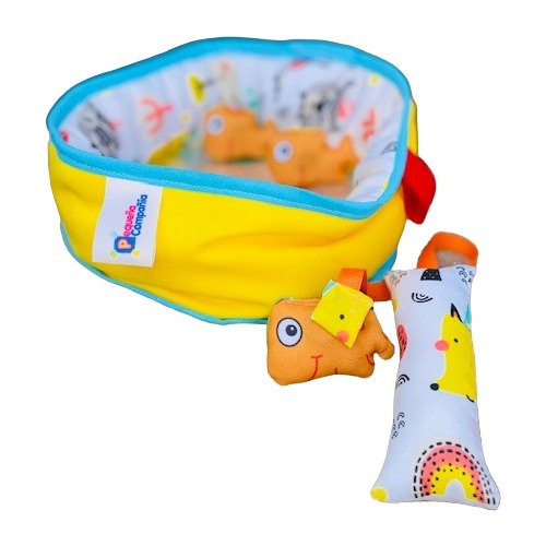 Pecera De Tela Con Pececitos Magnéticos Para Bebes