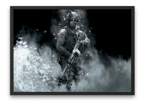 Cuadro Decorativo Call Of Duty En Placa De Aluminio