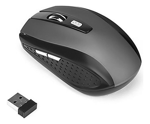 Mouse Inalambrico 1600dpi Ajustable 2 Botones Lateral Gamer 