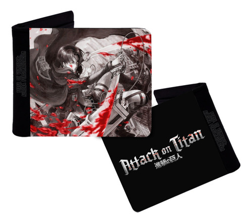 Billetera Cuero Sintetico Attack On Titan Ataque Titanes 06