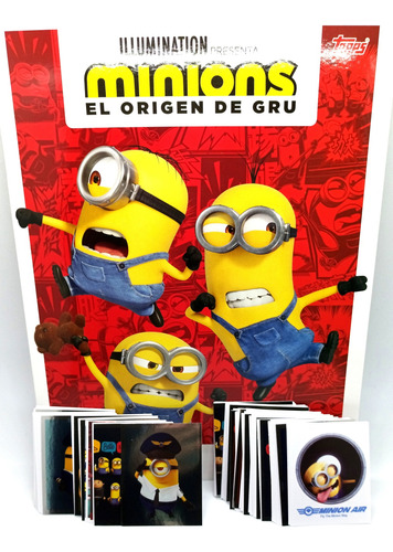 Minions - El Origen De Gru // Album + 100 Figuritas A Pegar!