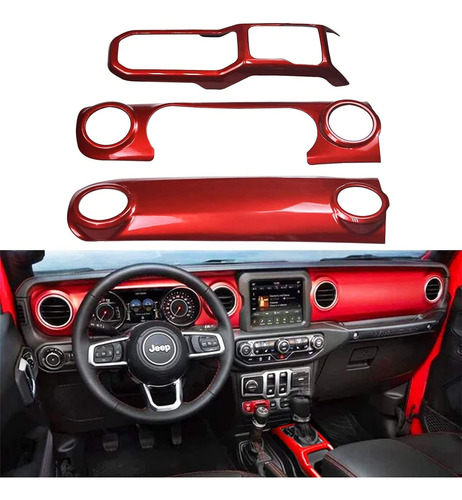 Bolaxin Accesorio Para Jeep Panel Consola Central Abs Jl Jt