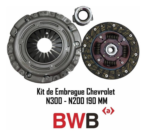 Kit Clutch (embrague) Chevrolet N300 - N200   190 Mm