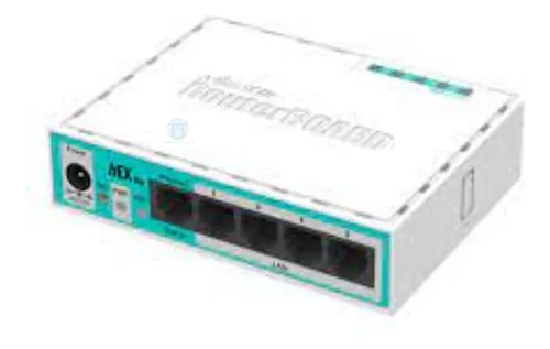 Mikrotik Routerboard Rb750r2 Hex Lite 5 Puertos Con Fuente