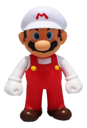 Figura Mario Bros Articulado Fuego 12.5 Cms Flor Calidad