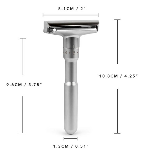 Maquina De Afeitar Rastrillo Clasico Reutilizable Qshave