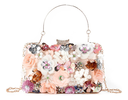 ¡kuang! Bolsos De Noche Con Flores Florales Para Mujer, Bols