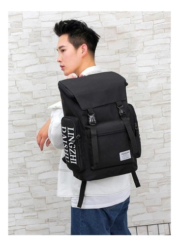 . Mochila Back Pack Broche Antirrobo Casual Gym Viaje Daishu G