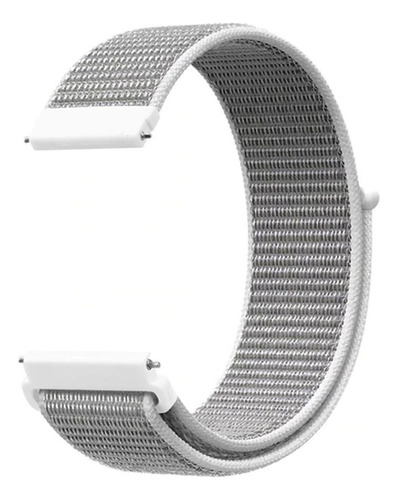 Pulseira Nylon Loop Encaixe Universal 20mm Todas As Cores Cor Branco Largura 20 mm